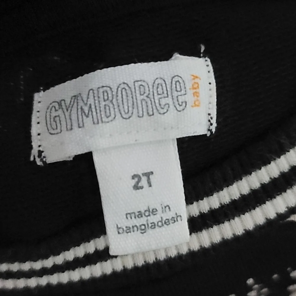 Gymboree Black Star Long Sleeve Skater Dress